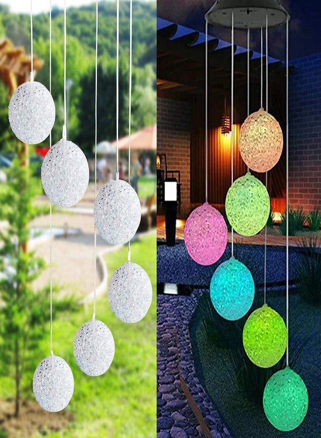 WHISKET Solar Powered Wind Chime LED Light | Waterproof Outdoor Garden & Balcony Decorative Hanging [Pack of 1] - Image 2